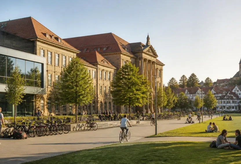 Campus universitario en Alemania